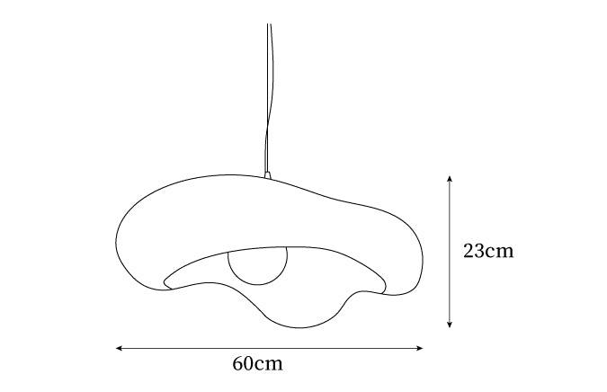 Glinten Suspension en résine de forme organique pour intérieurs modernes Naturel - Neutralighting