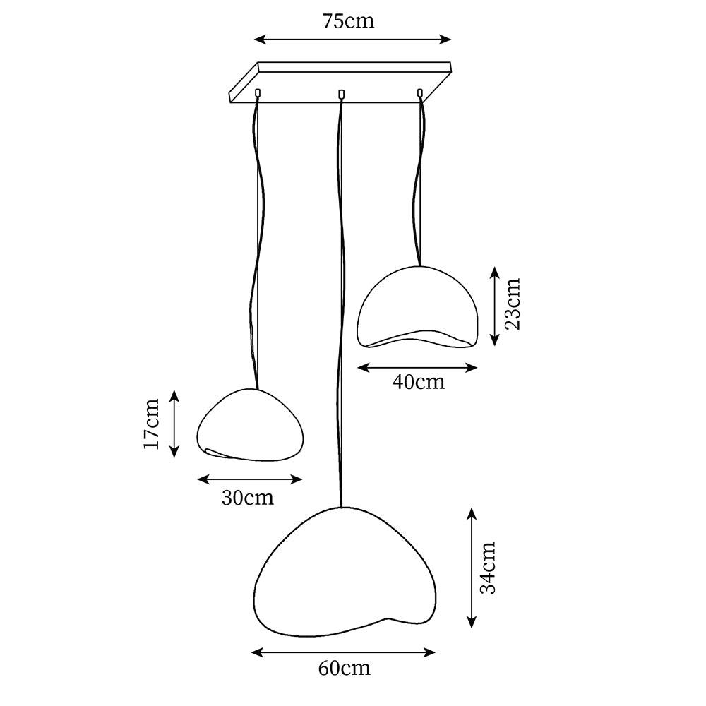 Luxor Chandelier Artistique Minimaliste Wabi-Sabi - Neutralighting