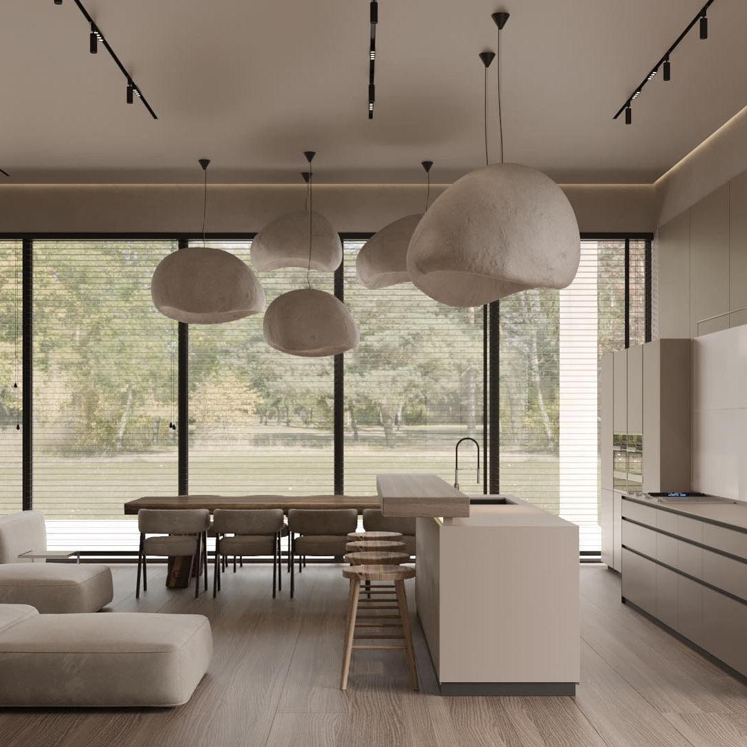 Luxor Chandelier Artistique Minimaliste Wabi-Sabi - Neutralighting