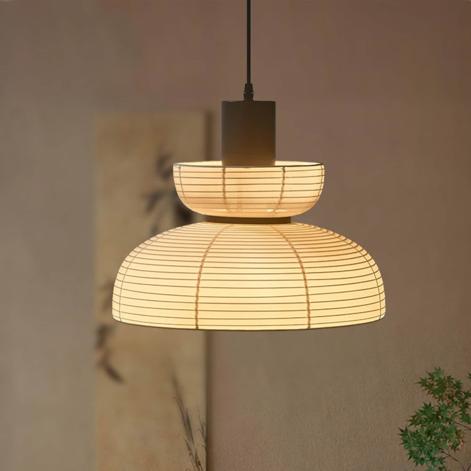 Ritta Moderne LED Conique Métale Suspension Chambre à Coucher - Neutralighting