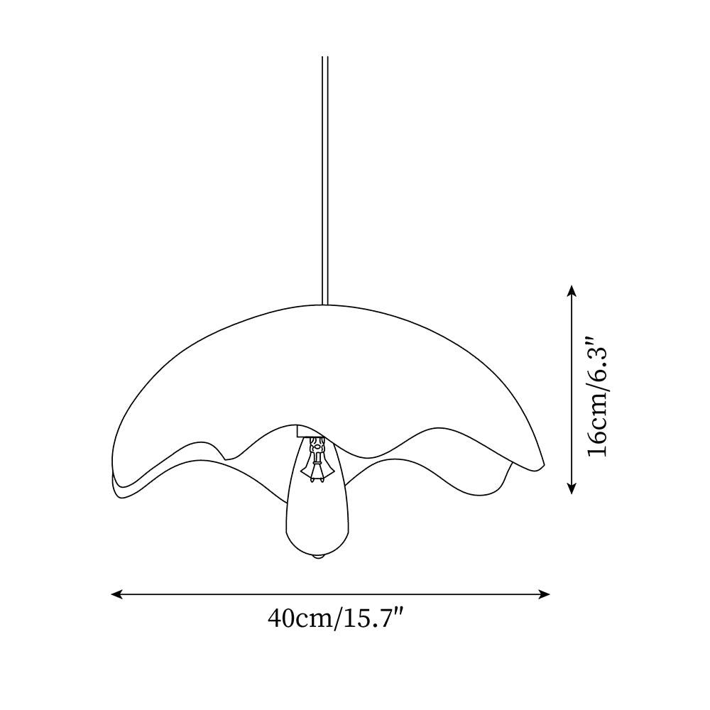 Zuko Lampe Pendante Évasée Texturée Organique - Neutralighting