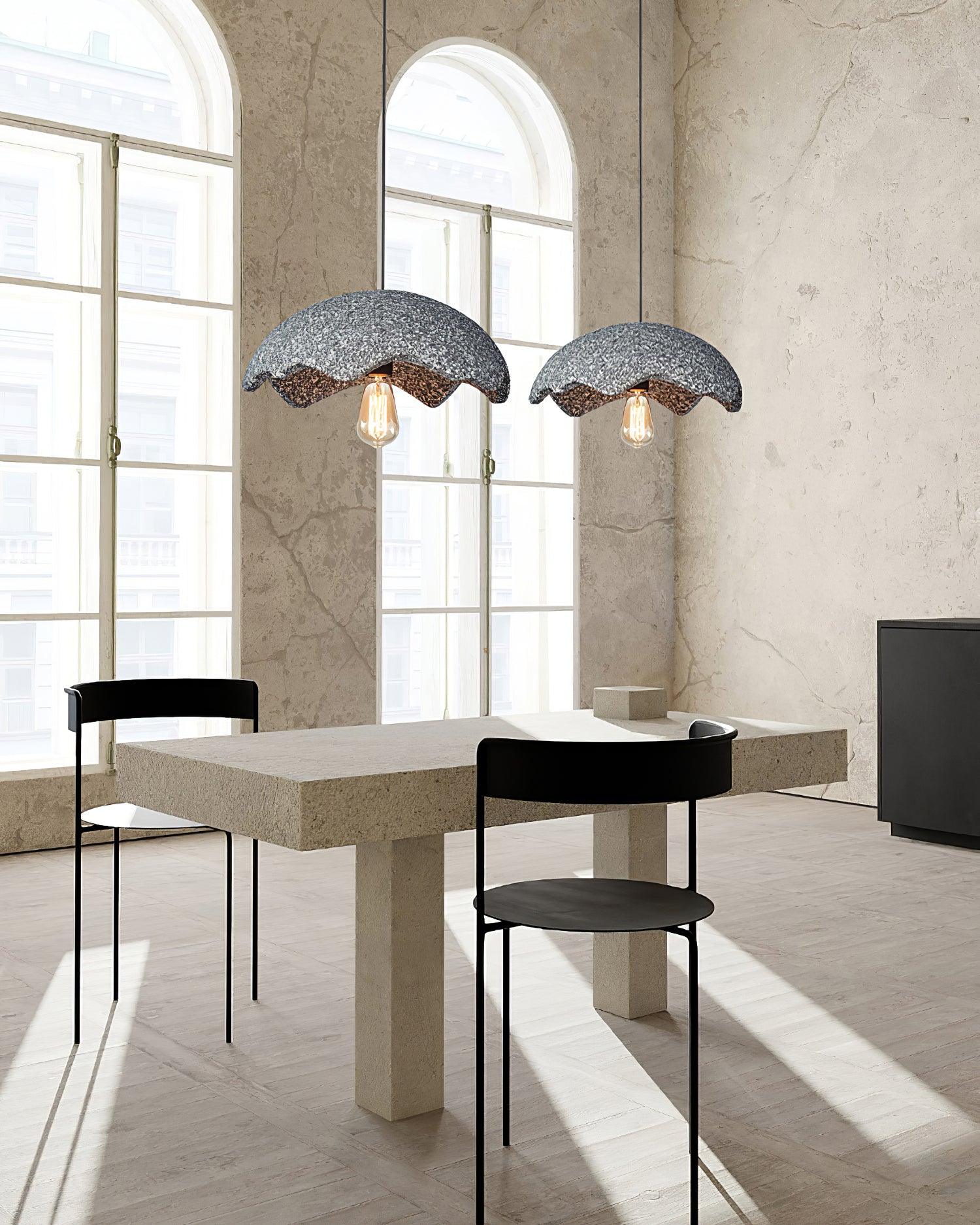 Zuko Lampe Pendante Évasée Texturée Organique - Neutralighting