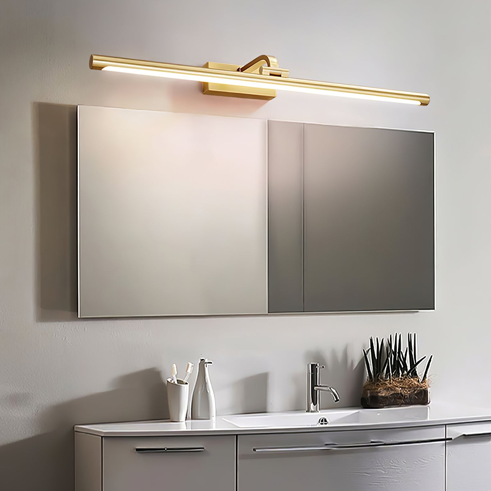 Lumare Applique murale minimaliste en laiton - Neutralighting