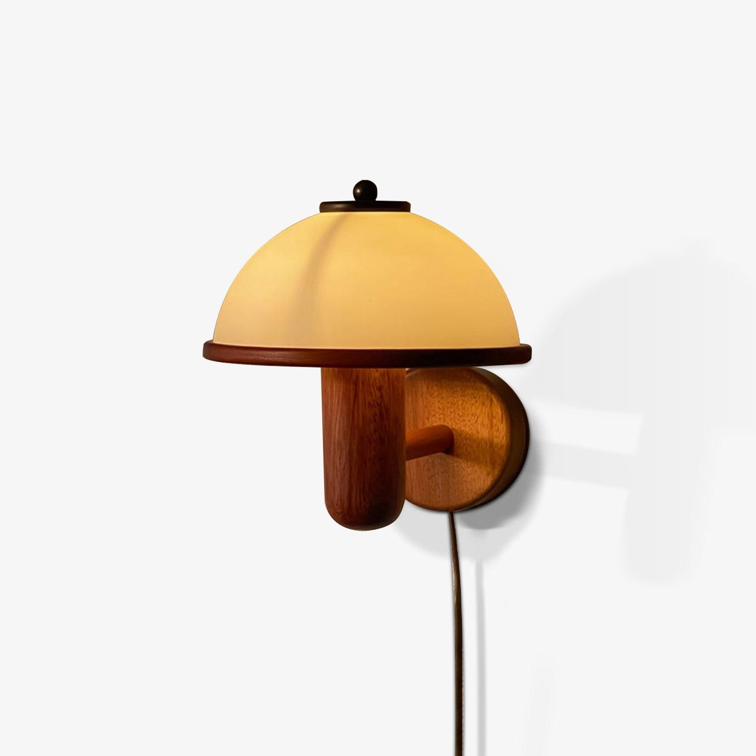 Lustra Applique Murale Champignon Bois de Chêne - Neutralighting