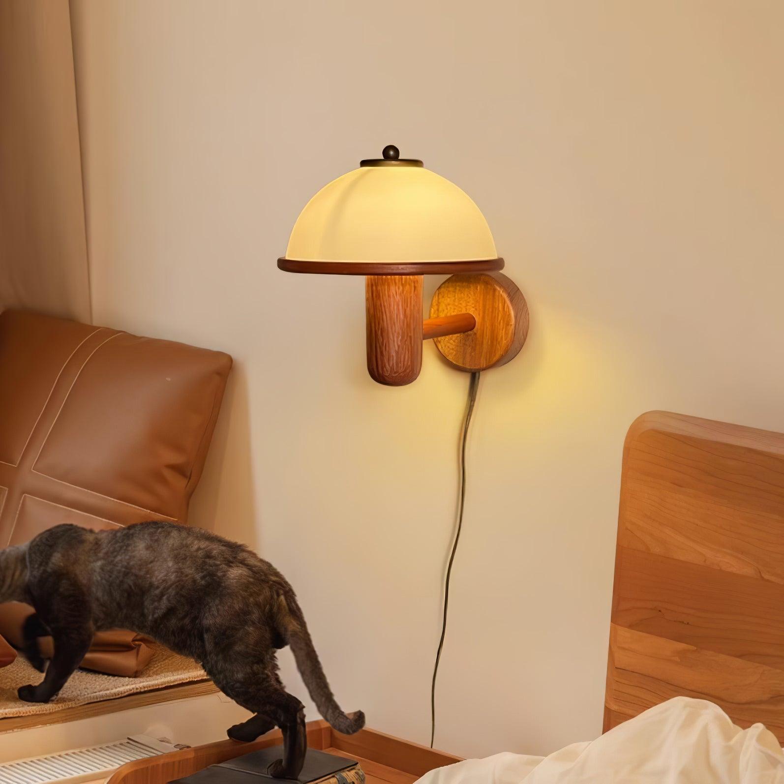 Lustra Wall Lamp Mushroom Wood - Neutralighting