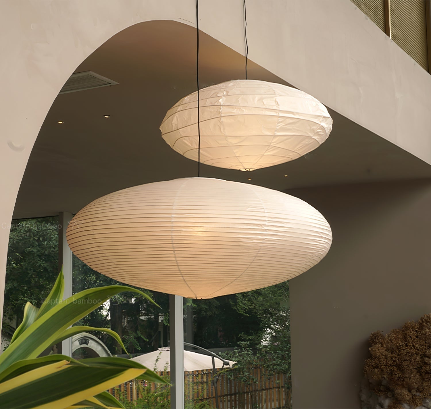Orba Lampe Pendante en Papier Washi 15A - Neutralighting