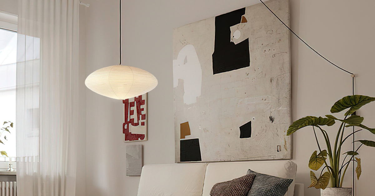 Lustra Suspension en Papier pour Salon - Neutralighting