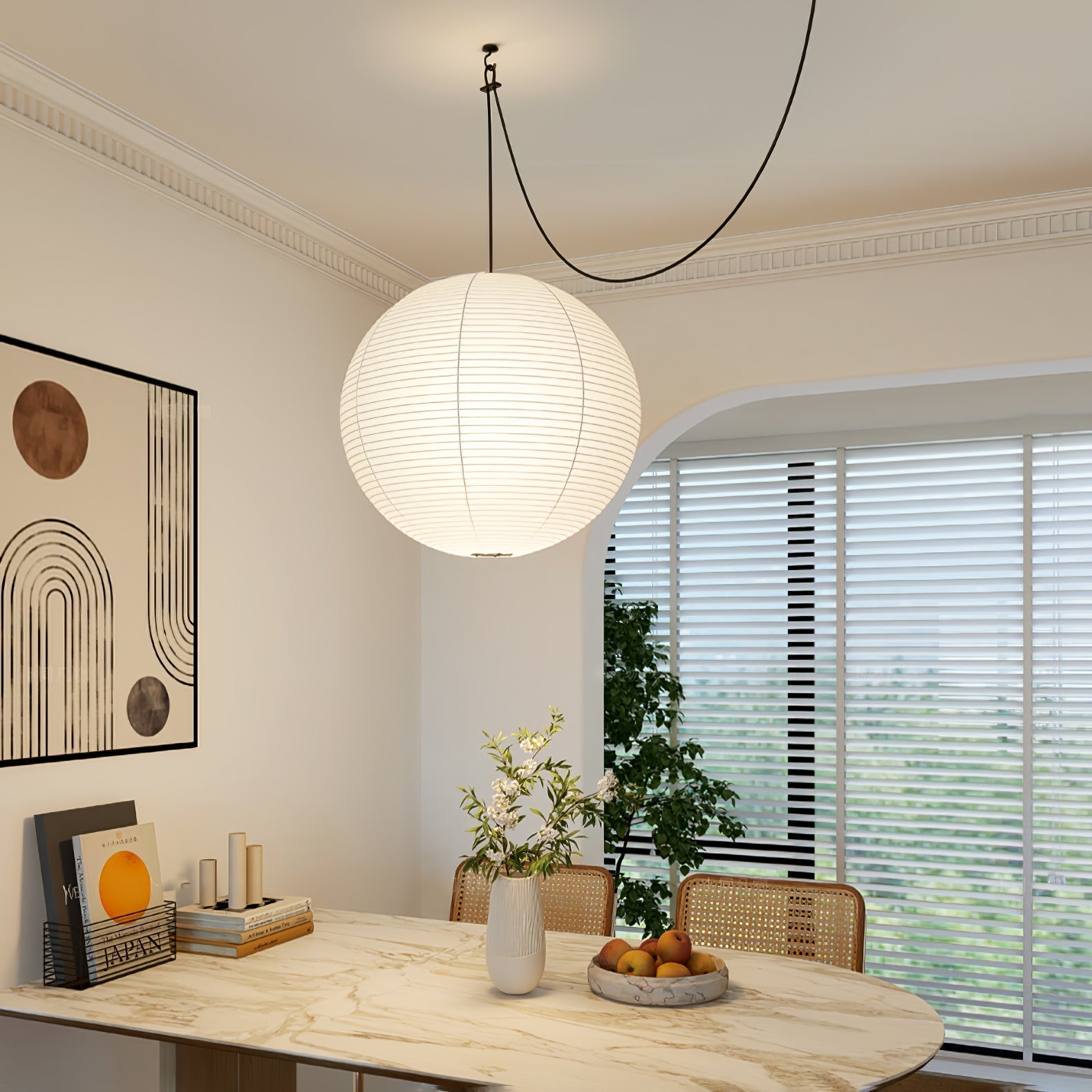 Sylin Suspension Déportée en Soie de Mûrier - Neutralighting
