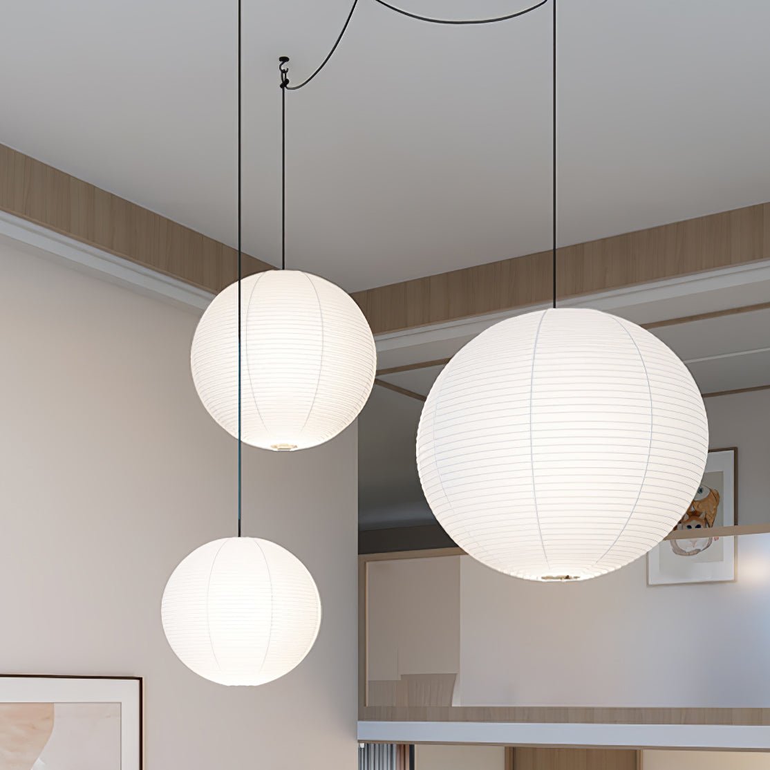Sylin Suspension Déportée en Soie de Mûrier - Neutralighting