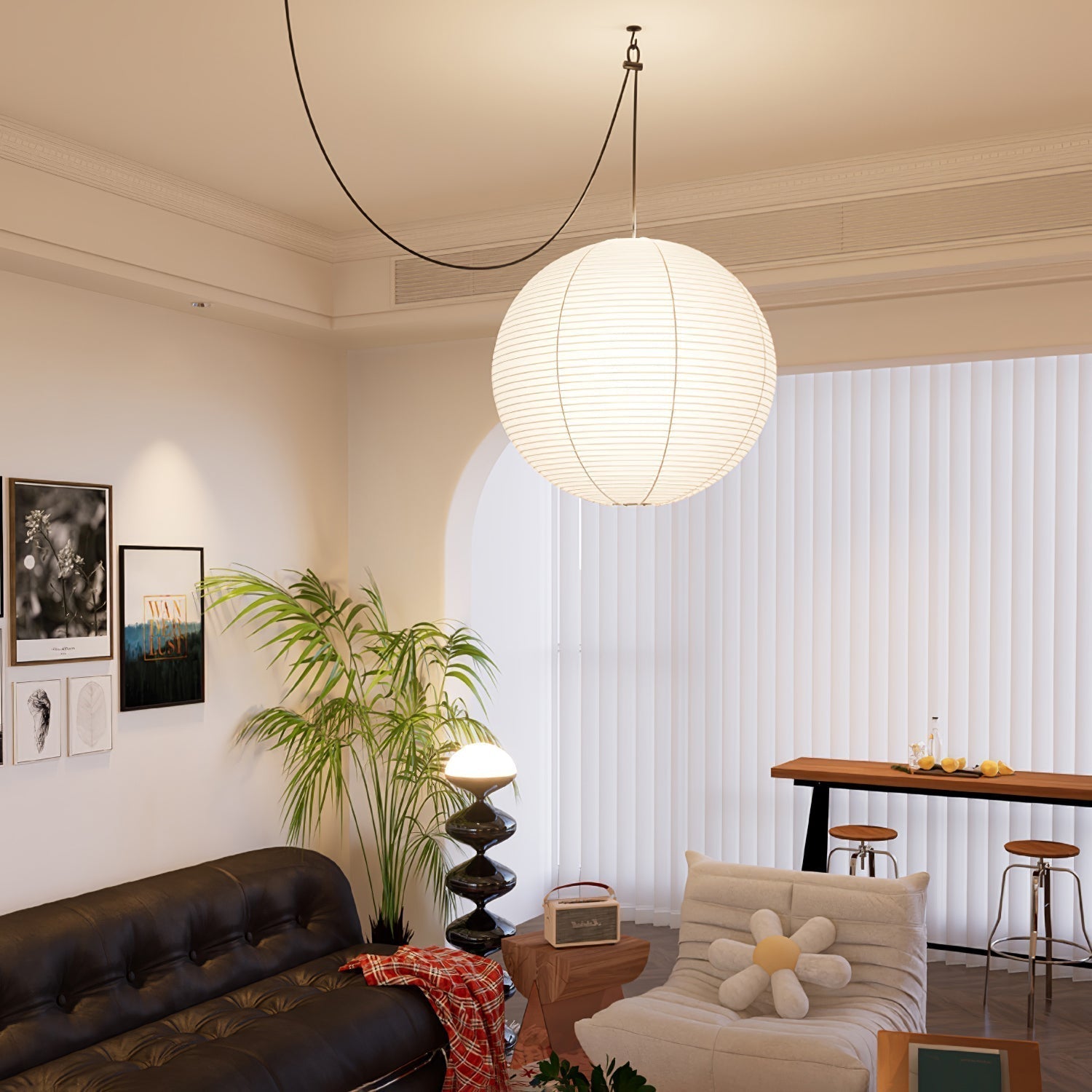 Vespace Papier Vintage Pendentif Lumière - Neutralighting