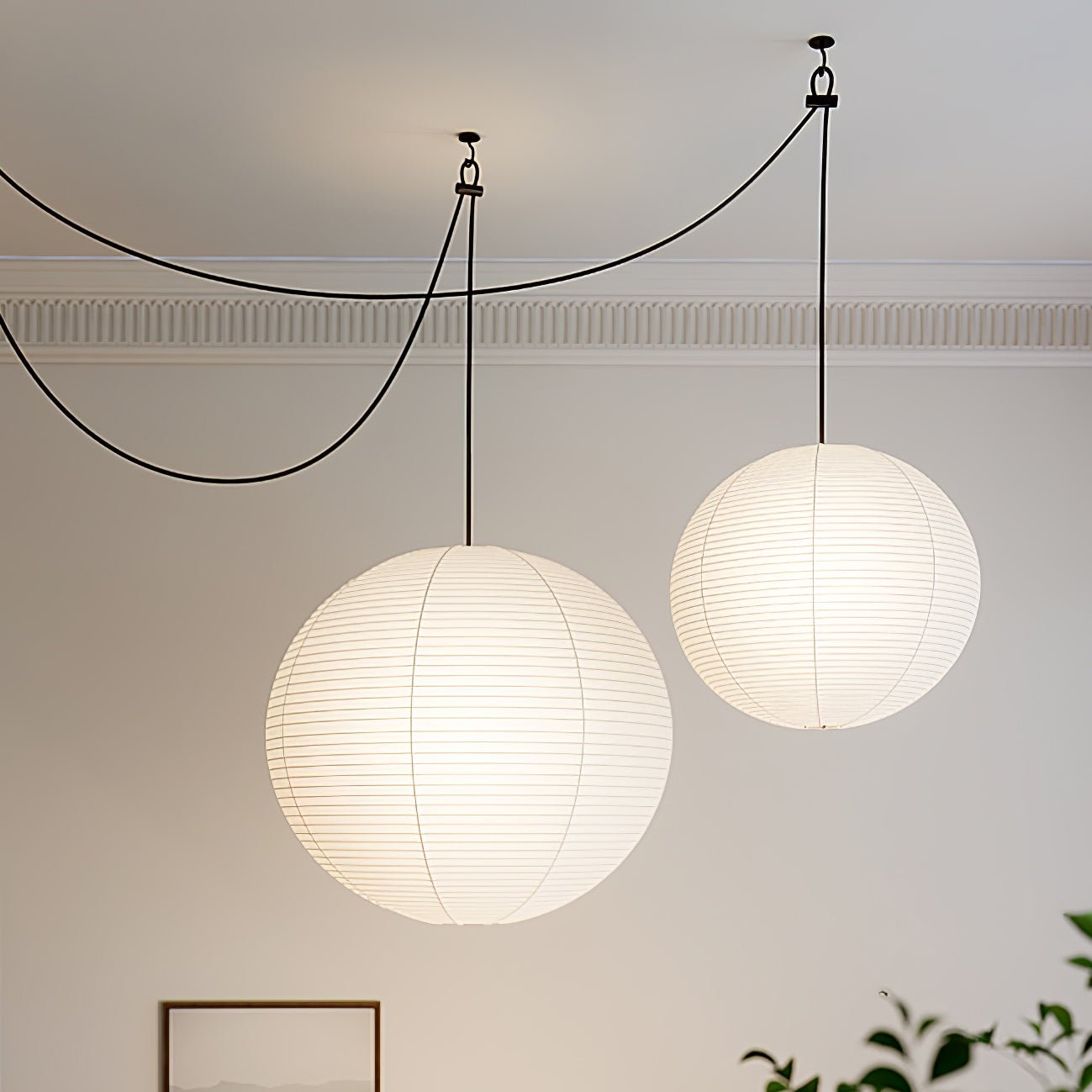 Sylin Suspension Déportée en Soie de Mûrier - Neutralighting