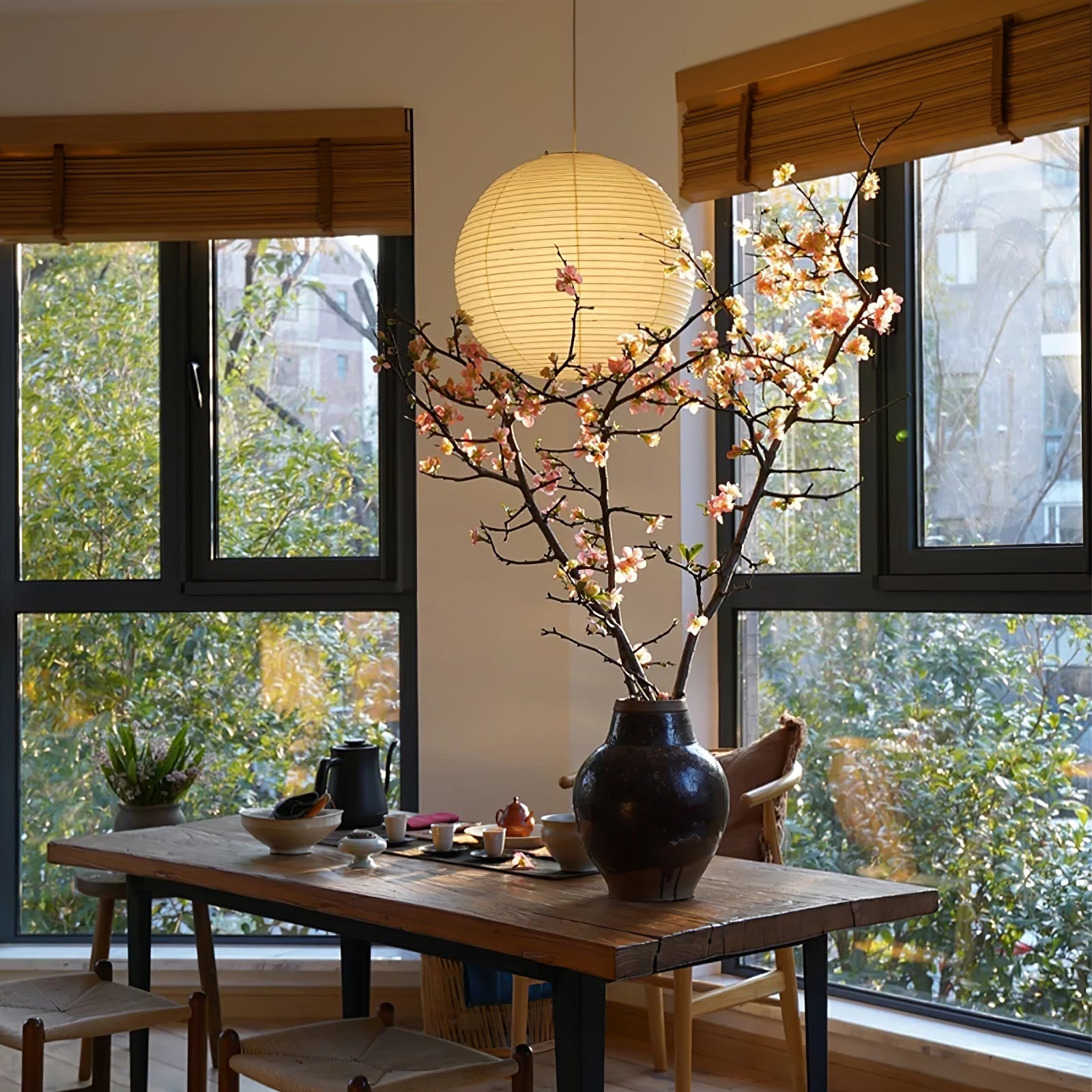Sylin Suspension Déportée en Soie de Mûrier - Neutralighting