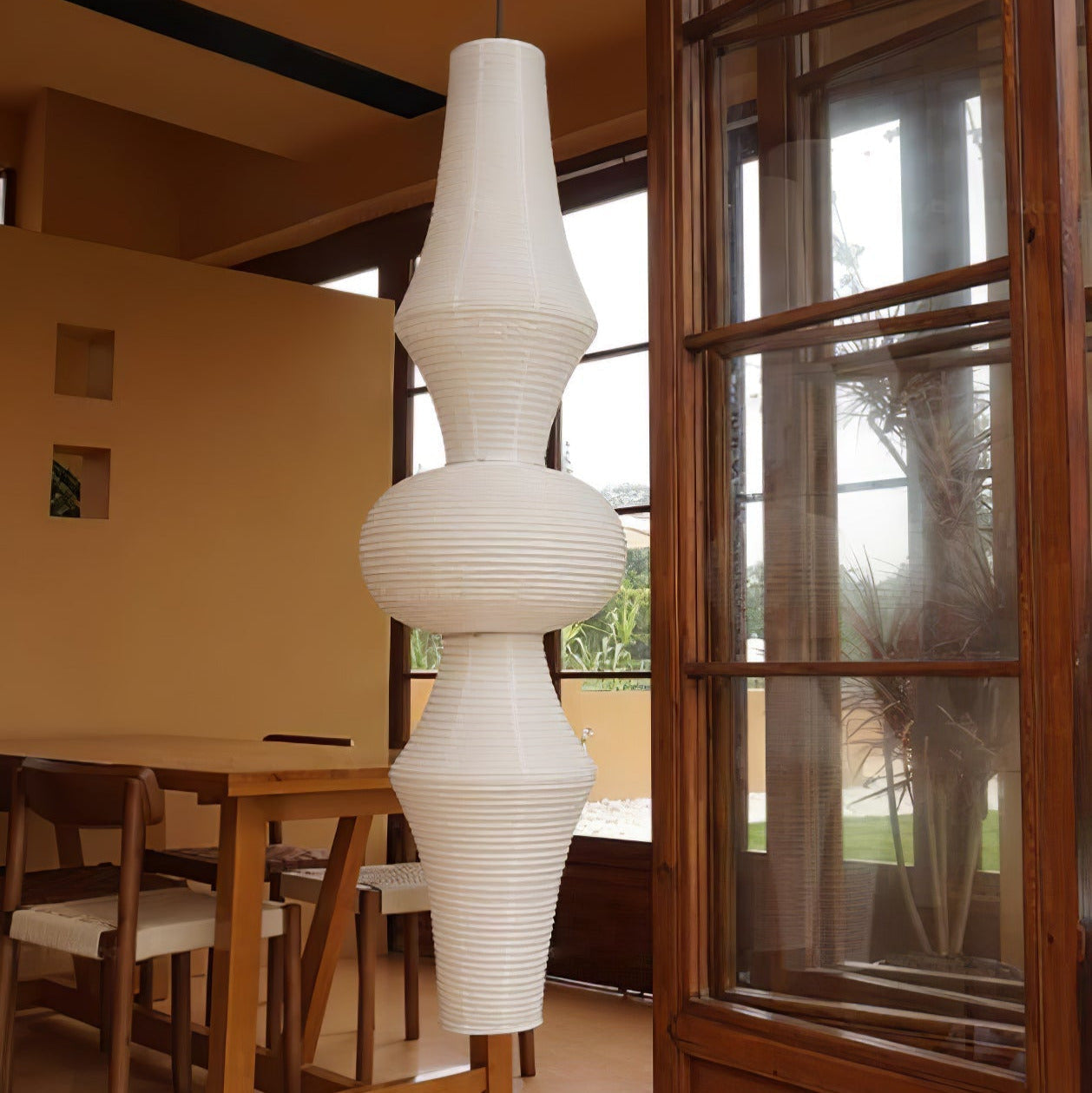 Faye Suspension Sculpturale Verticale en Papier