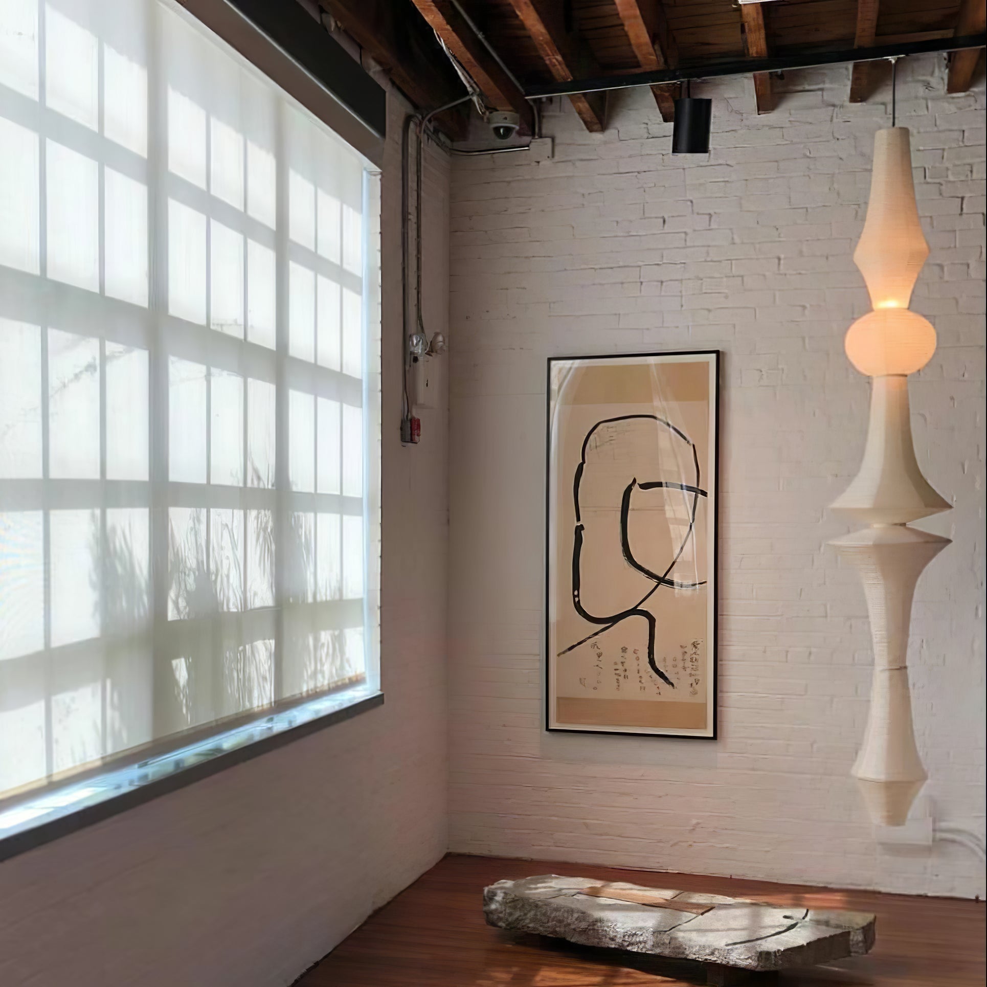 Faye Suspension Sculpturale Verticale en Papier