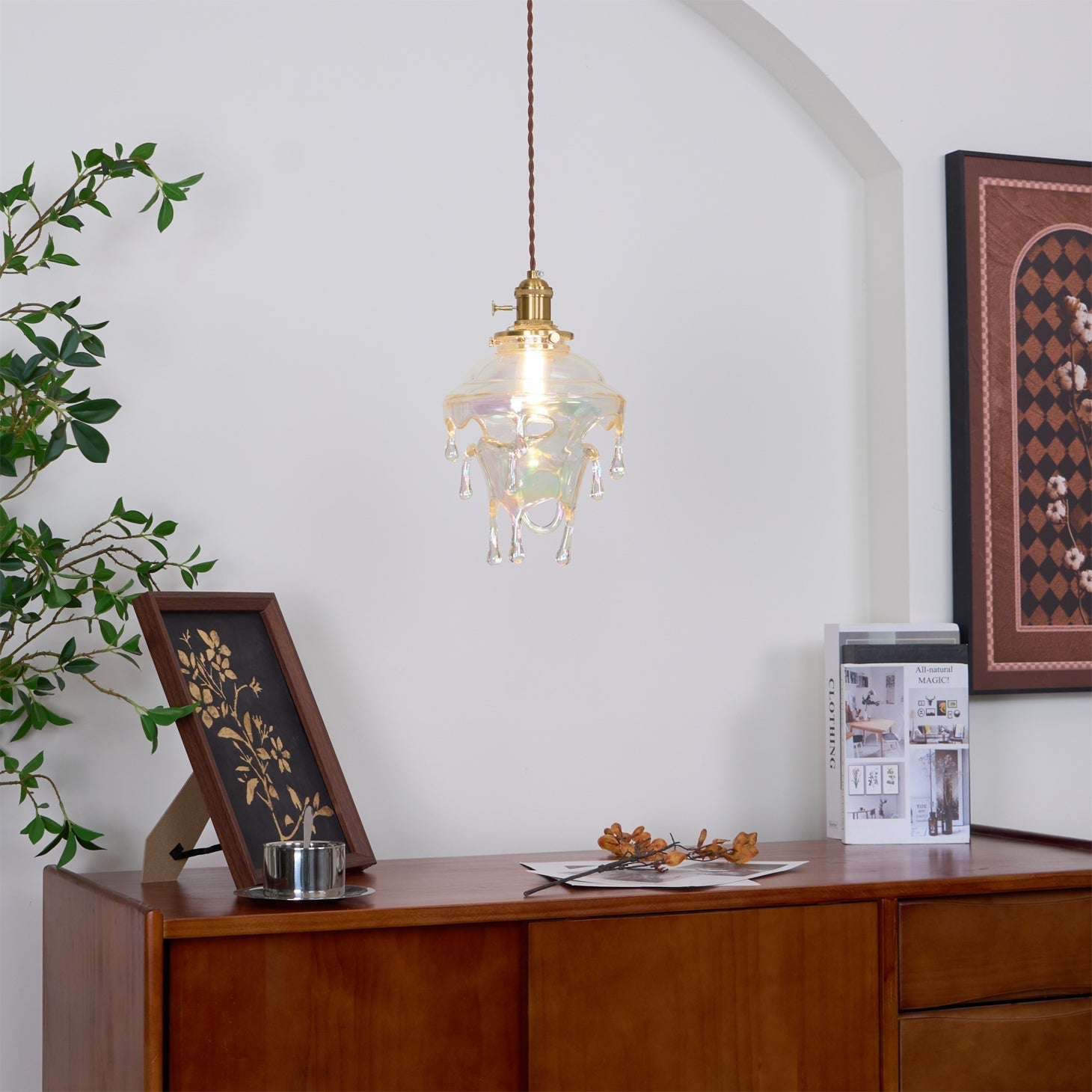 Luxora Suspension Goutte d’Eau Iridescente - Neutralighting