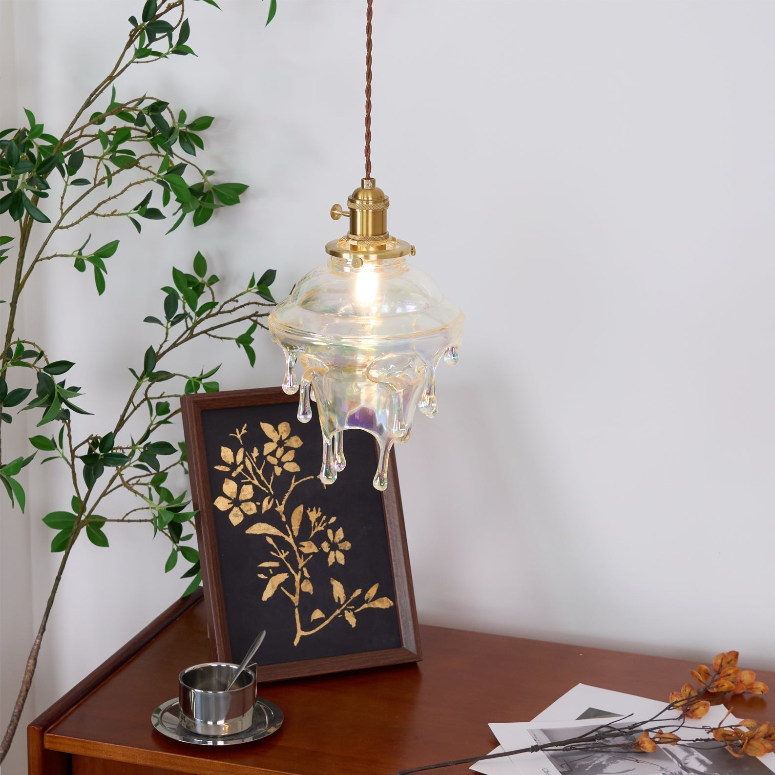 Luxora Suspension Goutte d’Eau Iridescente - Neutralighting