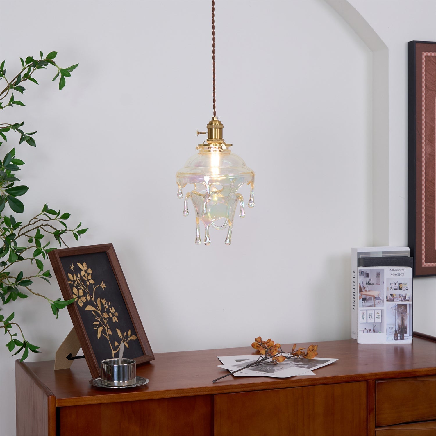 Luxora Suspension Goutte d’Eau Iridescente - Neutralighting