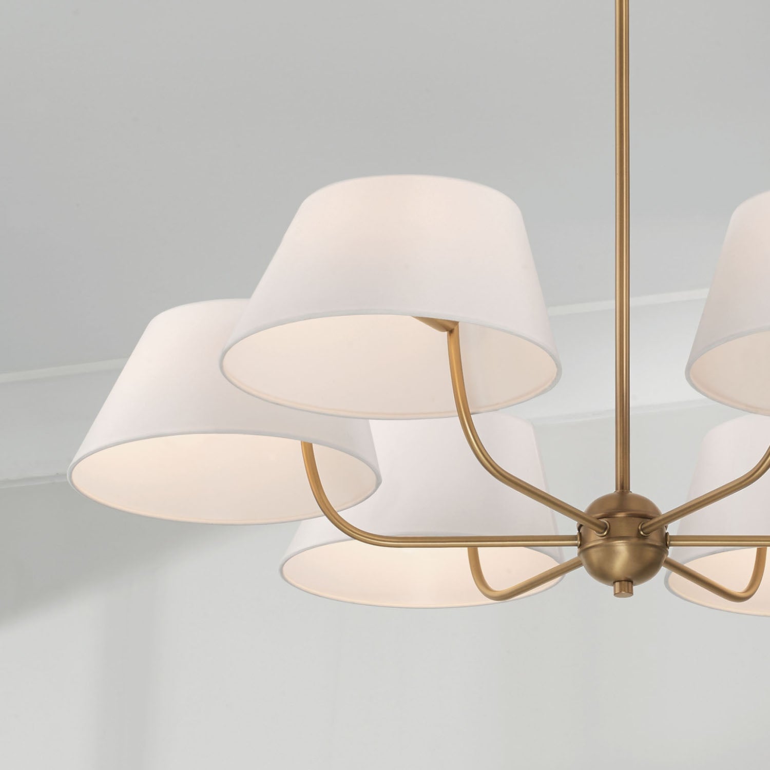Arcara Lustre Tissu Laiton Industriel Vintage - Neutralighting