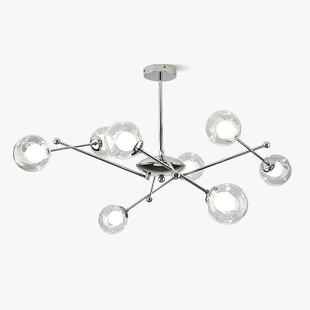 Lustra Chandelier en Verre et Chrome - Neutralighting