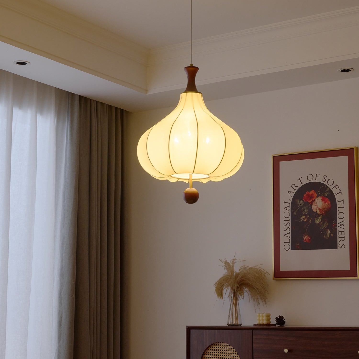 Mymira Lampe Pendante Traditionnelle Élégance en Bois - Neutralighting