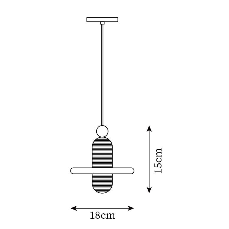 Goose Suspension en Alabastre Blanc et Cuivre - Neutralighting