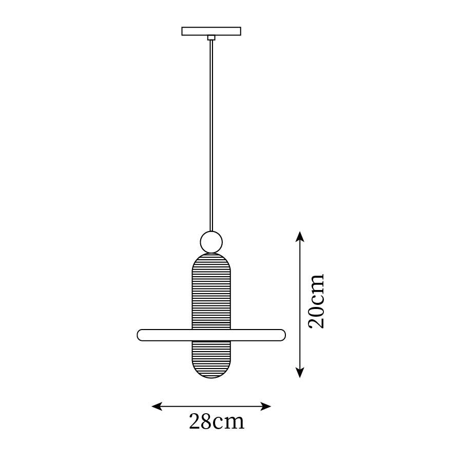 Goose Suspension en Alabastre Blanc et Cuivre - Neutralighting
