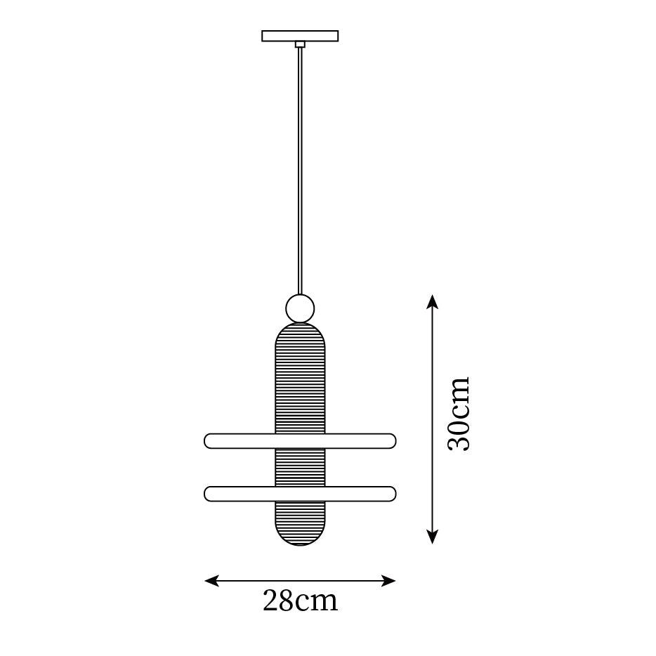 Goose Suspension en Alabastre Blanc et Cuivre - Neutralighting