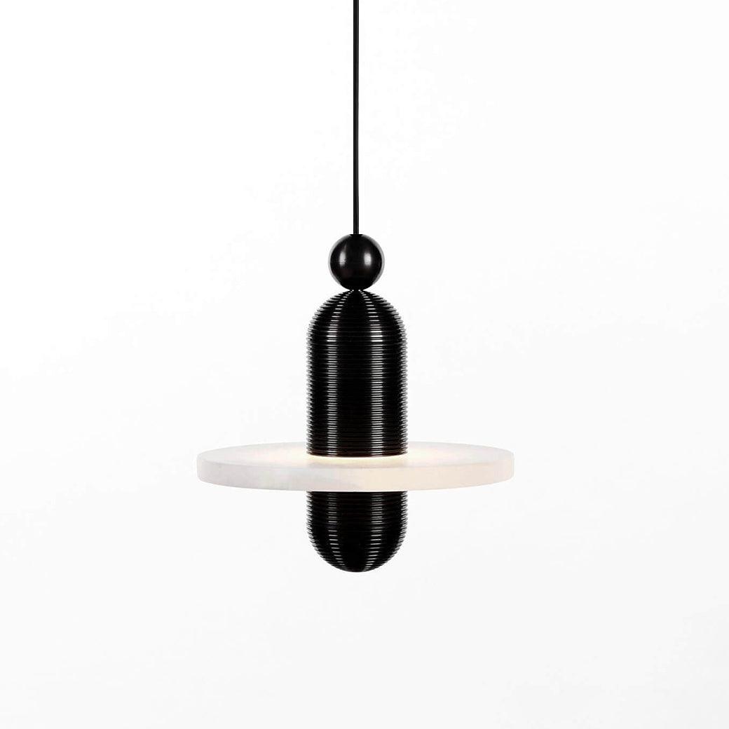 Goose Suspension en Alabastre Blanc et Cuivre - Neutralighting
