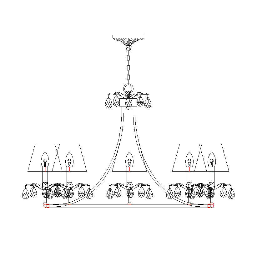 Ivsilan Lustre Cristal Laiton Industriel Vintage - Neutralighting
