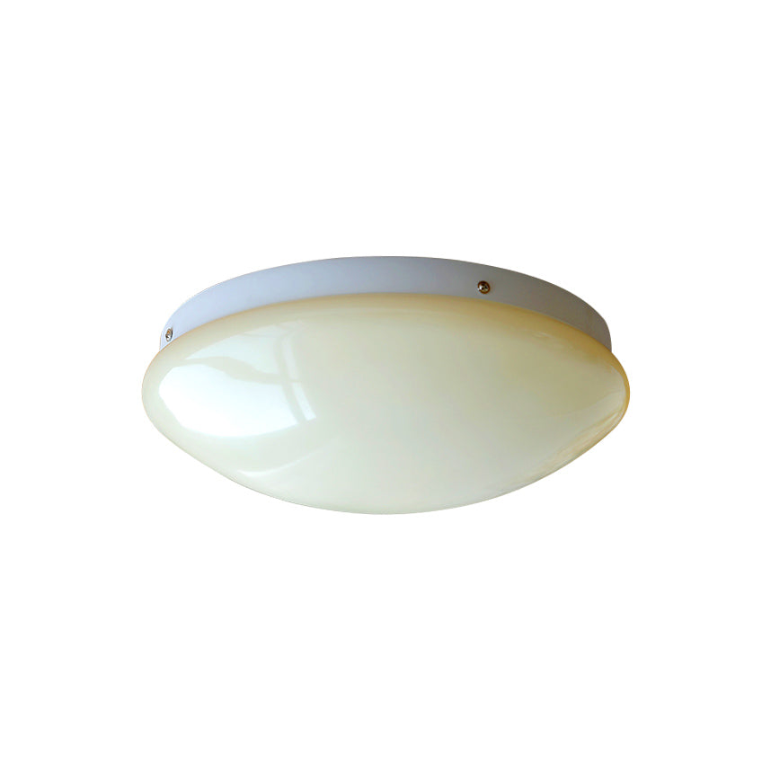 Alcaria Modern Minimalist Metal Glass Flush Ceiling Light - Lamp Copper