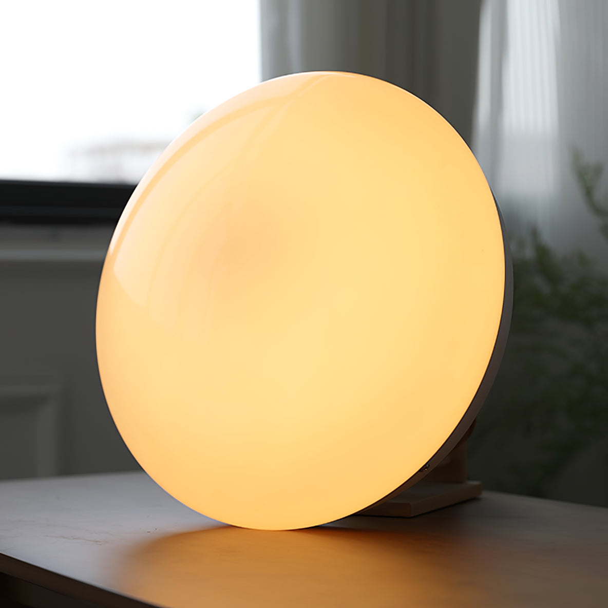 Alcaria Modern Minimalist Metal Glass Flush Ceiling Light - Lamp Copper
