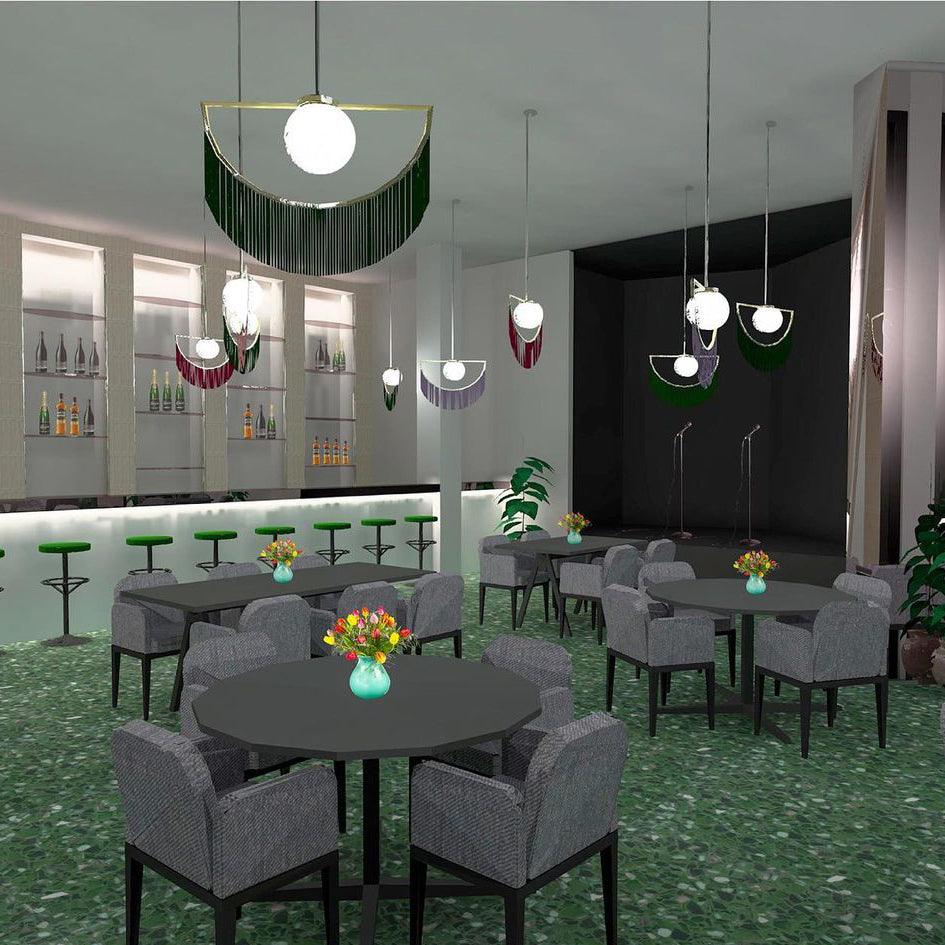 Solara Lampe suspendue en tissu à franges style globe rétro bohème - Neutralighting