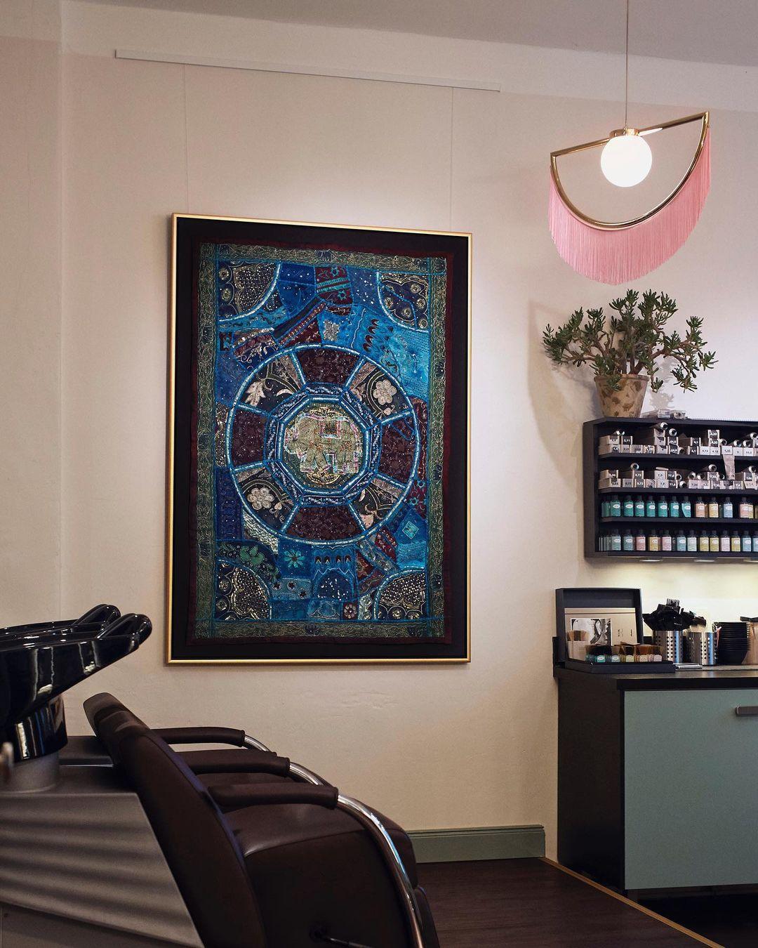 Solara Lampe suspendue en tissu à franges style globe rétro bohème - Neutralighting