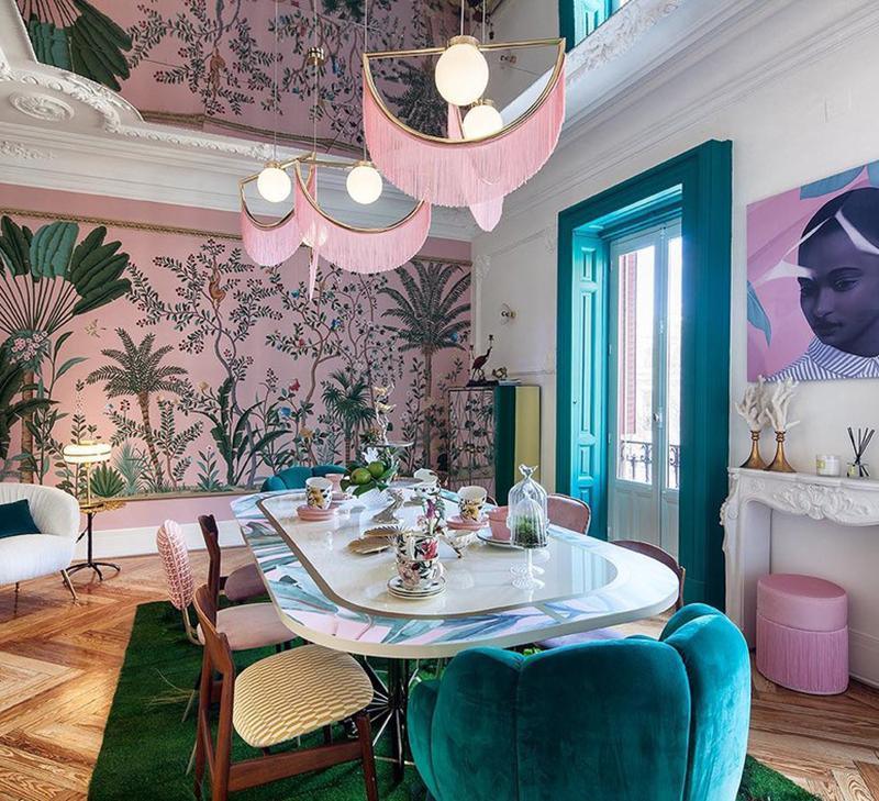 Solara Lampe suspendue en tissu à franges style globe rétro bohème - Neutralighting