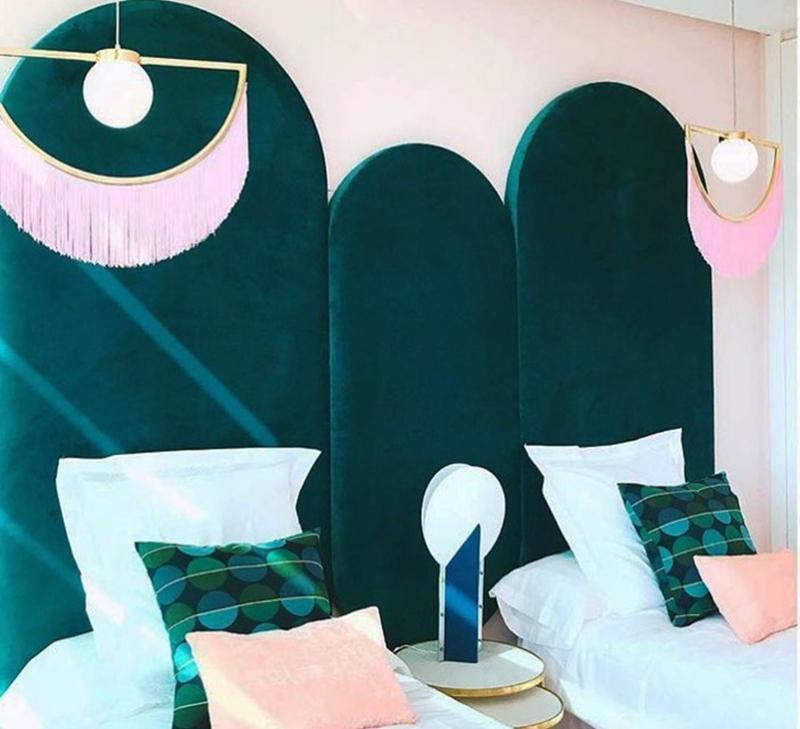 Solara Lampe suspendue en tissu à franges style globe rétro bohème - Neutralighting