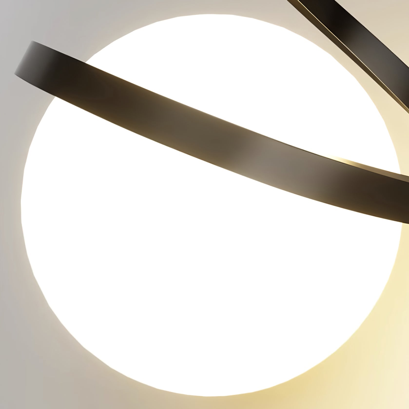 Lampe Suspendue en Fil de Fer et Spirale en Verre - Neutralighting