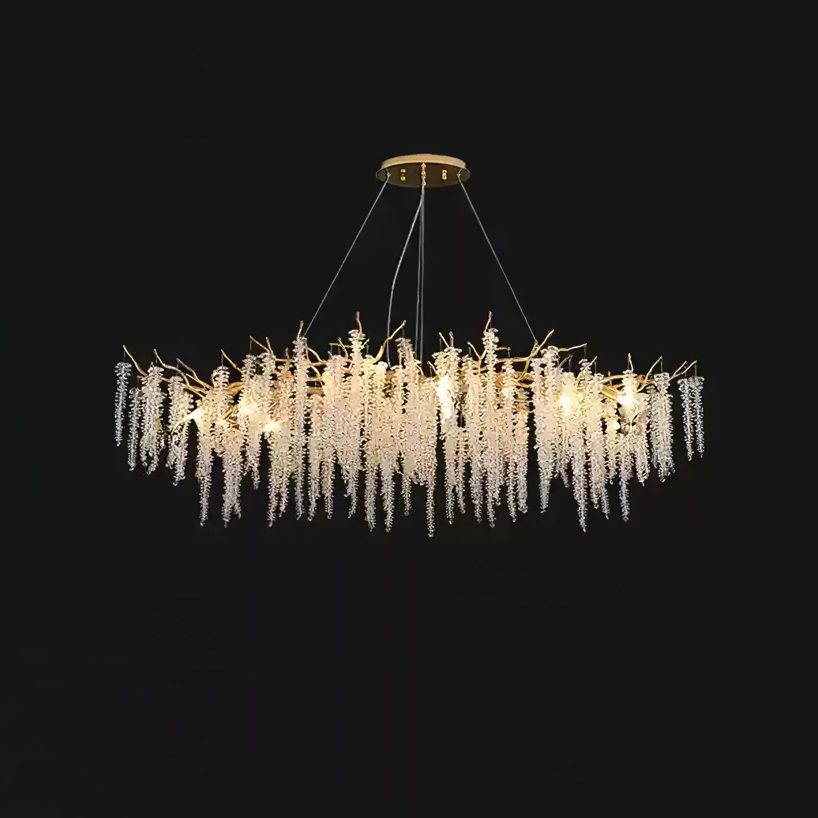 Solara Chandelier Fleur de Glycine en Cristal - Neutralighting