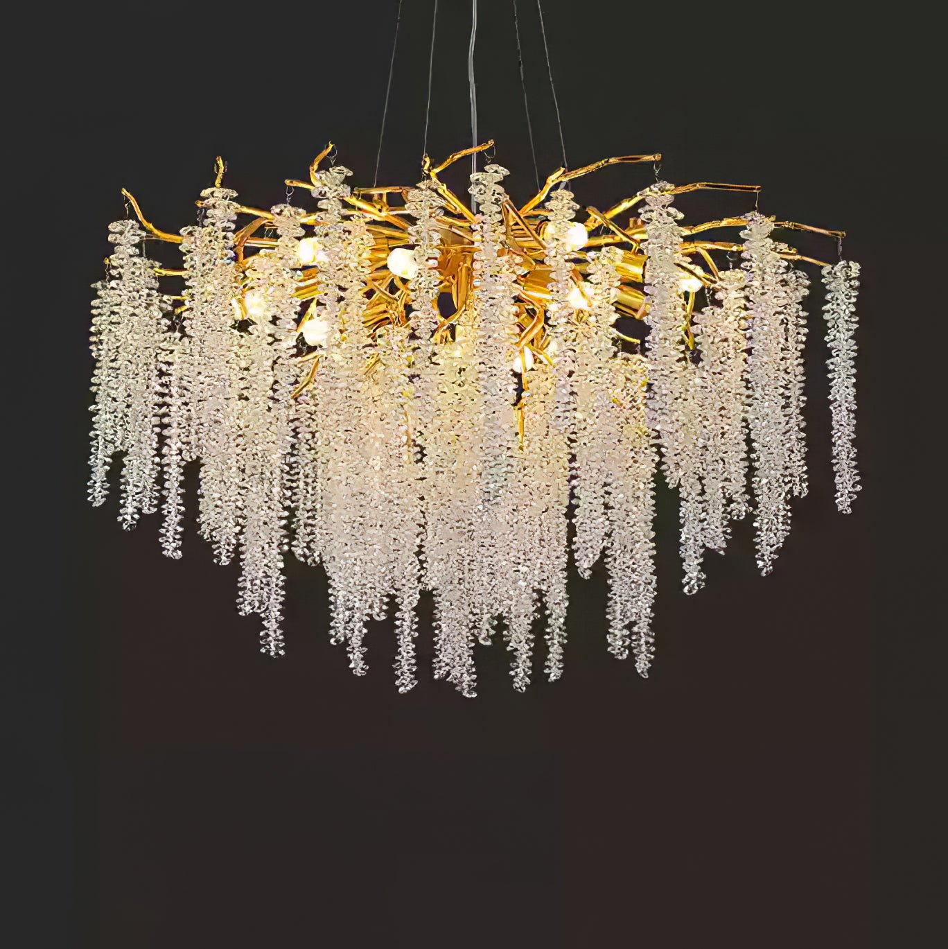 Solara Chandelier Fleur de Glycine en Cristal - Neutralighting