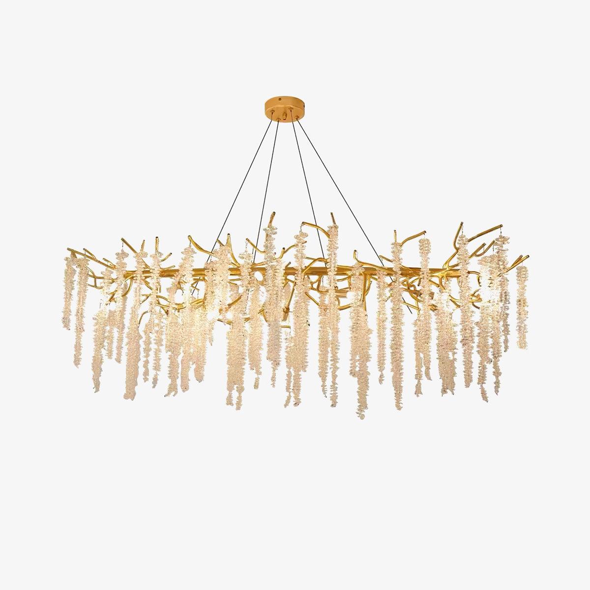 Solara Chandelier Fleur de Glycine en Cristal - Neutralighting