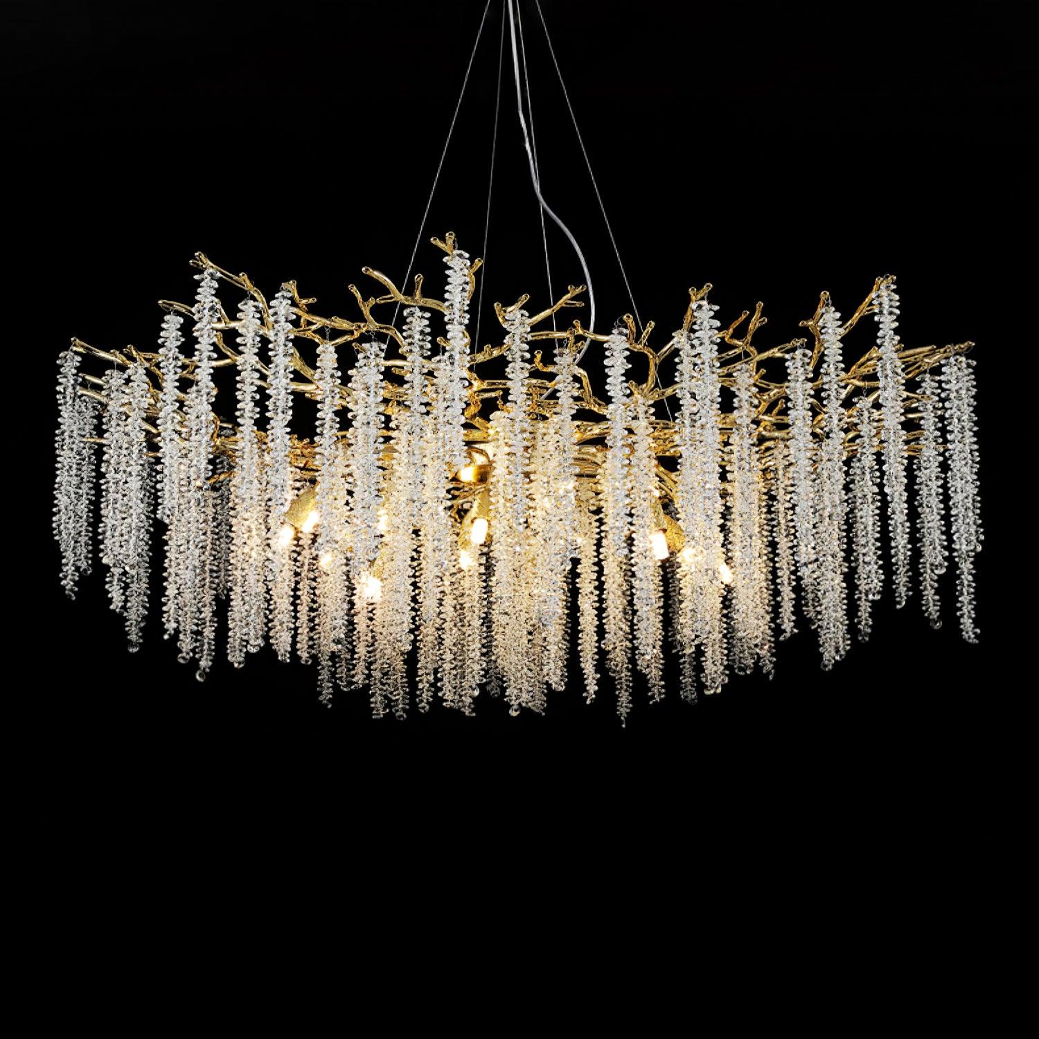 Solara Chandelier Fleur de Glycine en Cristal - Neutralighting