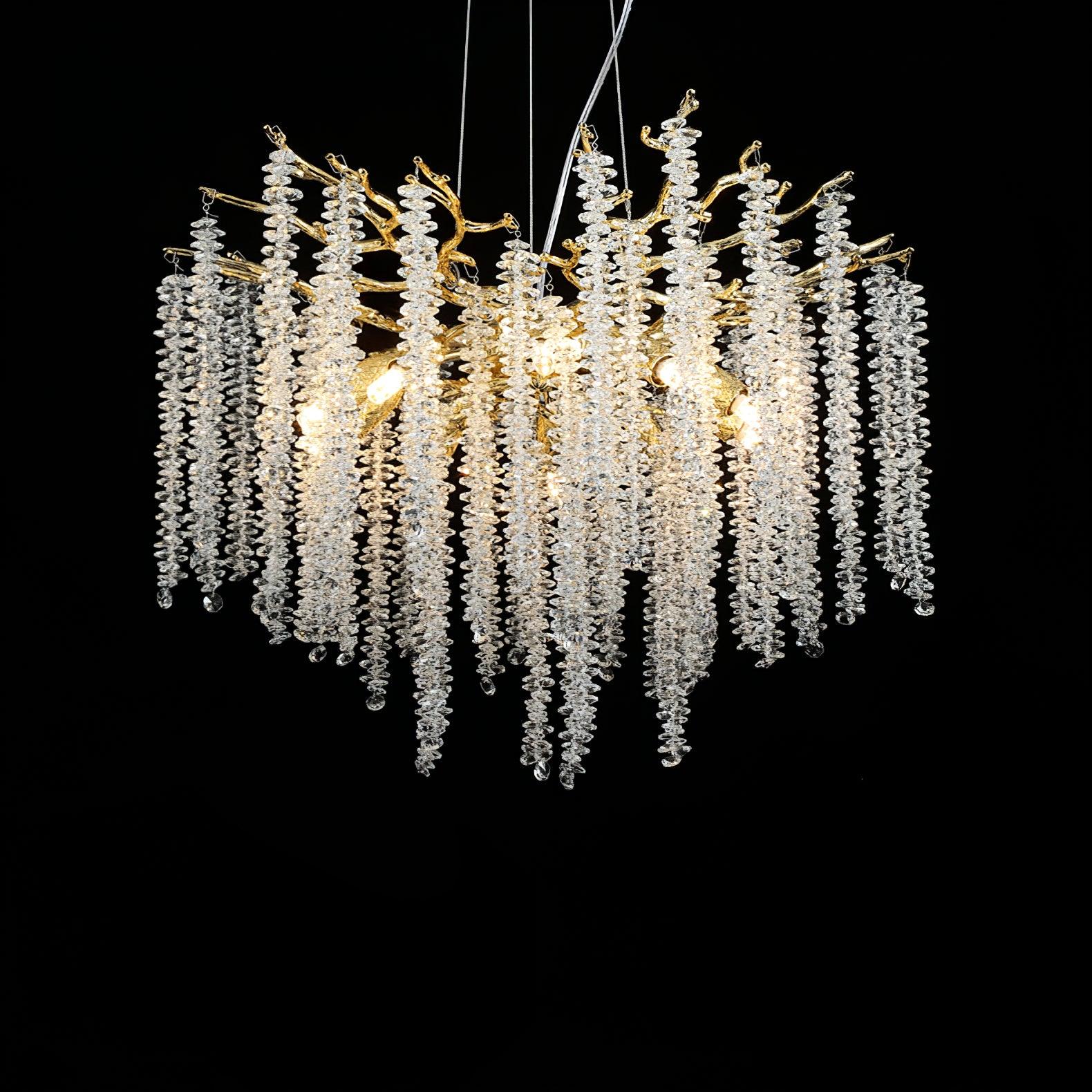 Solara Chandelier Fleur de Glycine en Cristal - Neutralighting