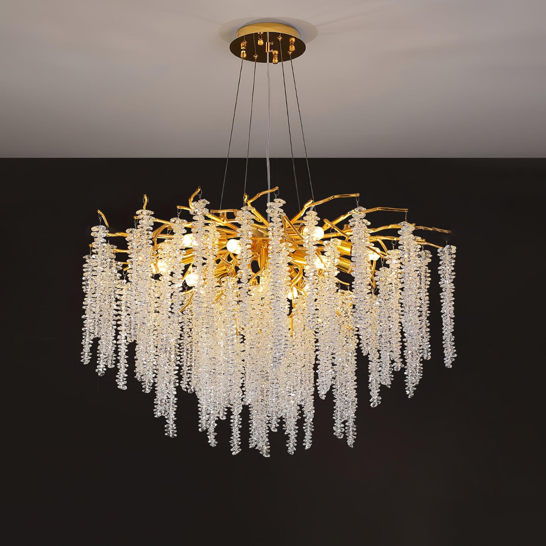 Solara Chandelier Fleur de Glycine en Cristal - Neutralighting
