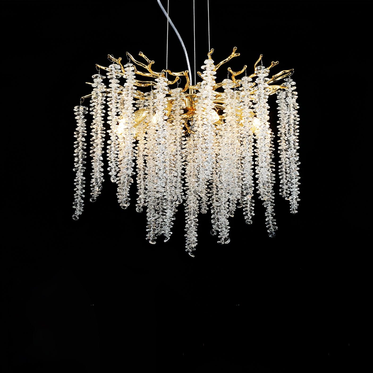 Solara Chandelier Fleur de Glycine en Cristal - Neutralighting