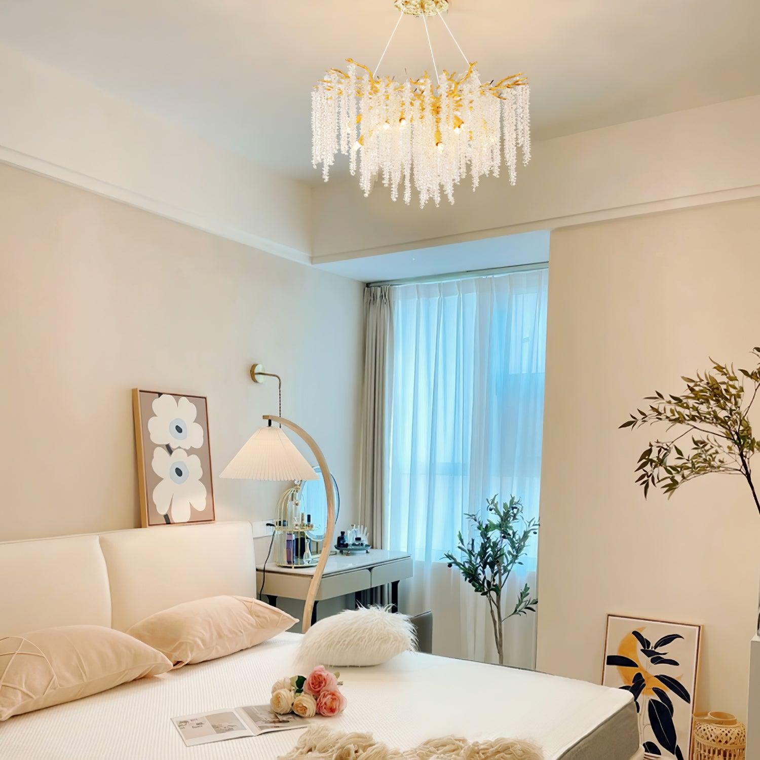 Solara Chandelier Fleur de Glycine en Cristal - Neutralighting