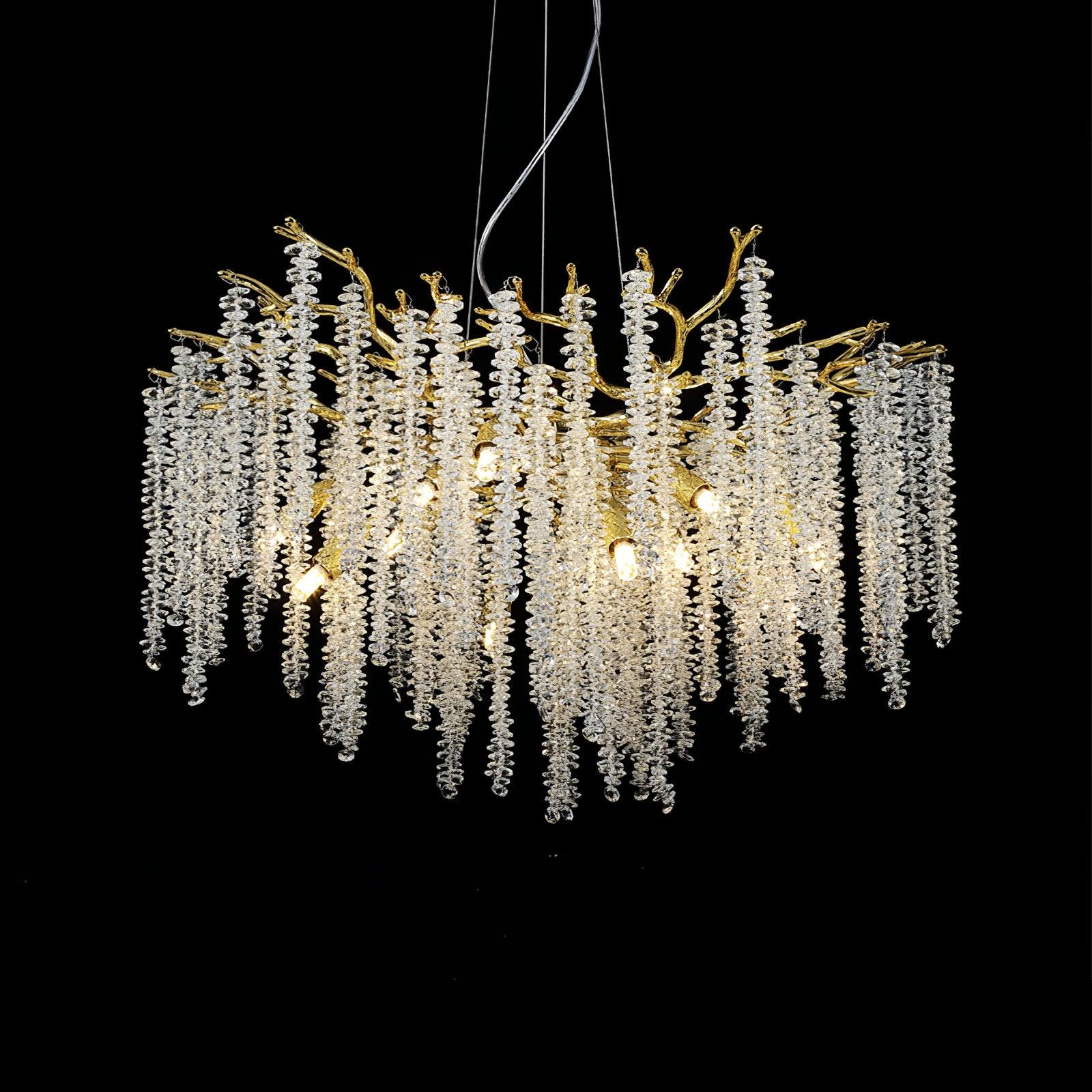 Solara Chandelier Fleur de Glycine en Cristal - Neutralighting