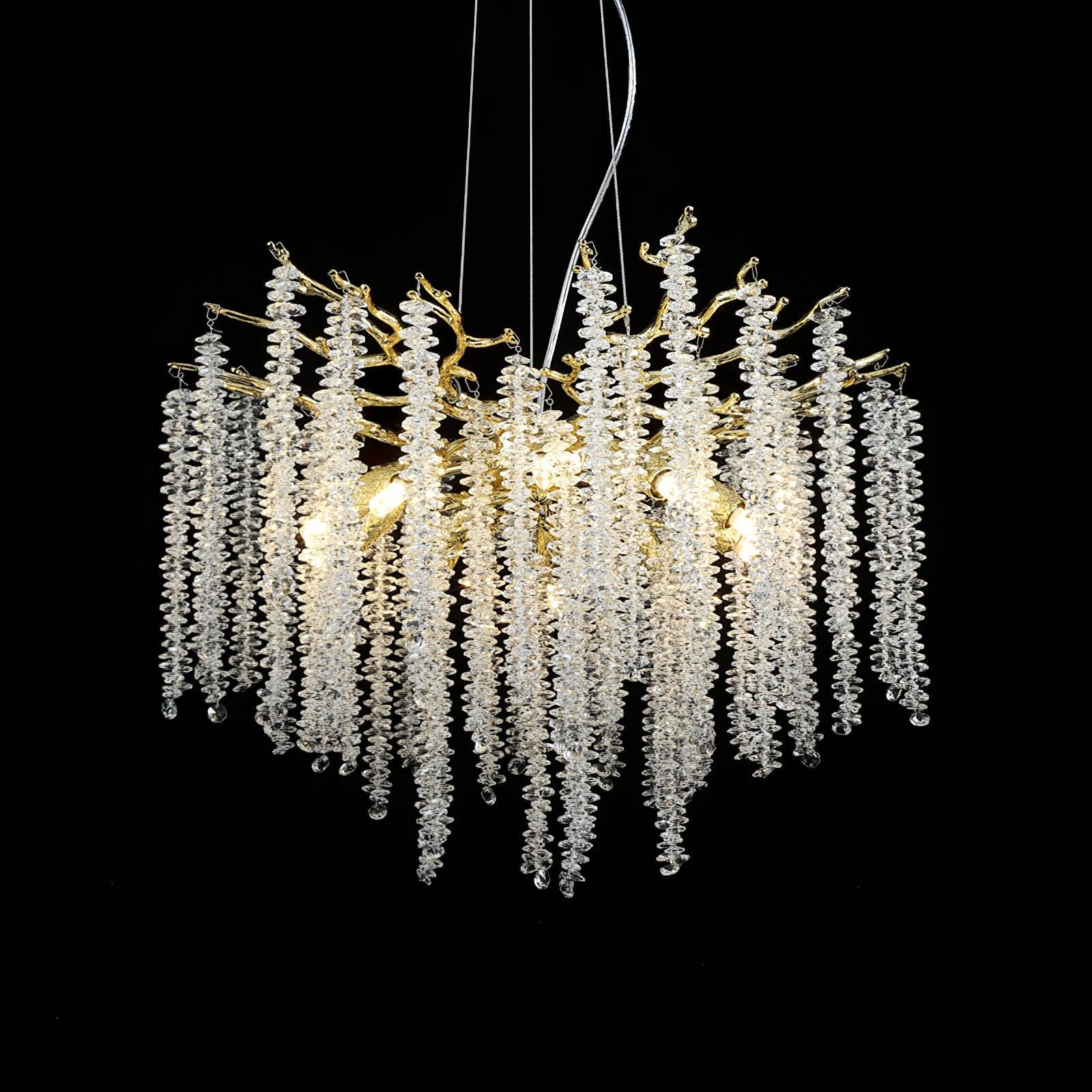 Solara Chandelier Fleur de Glycine en Cristal - Neutralighting