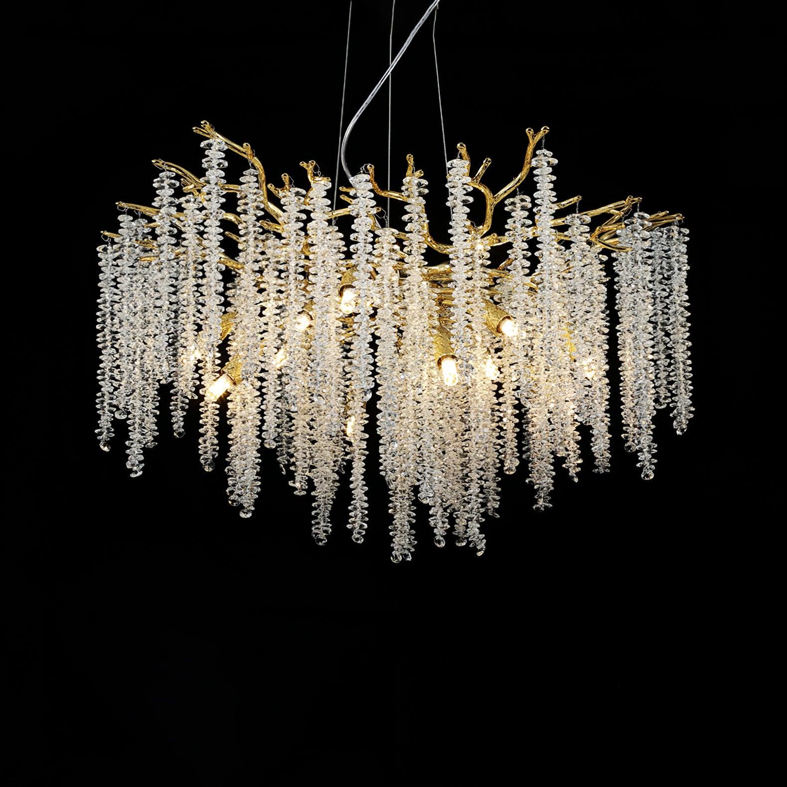 Solara Chandelier Fleur de Glycine en Cristal - Neutralighting