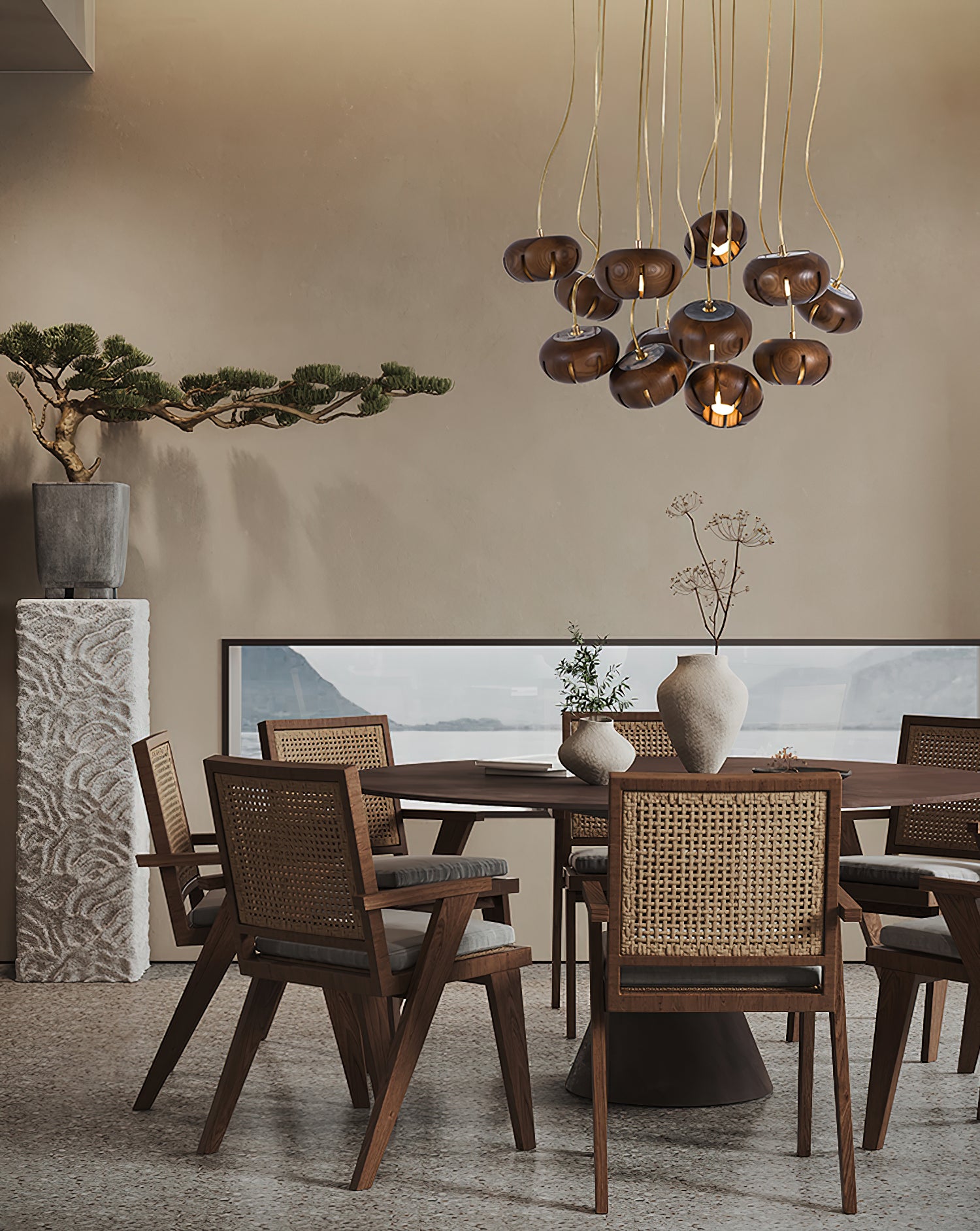 Zasorir Suspension Sculpturale en Marbre Cluster - Neutralighting