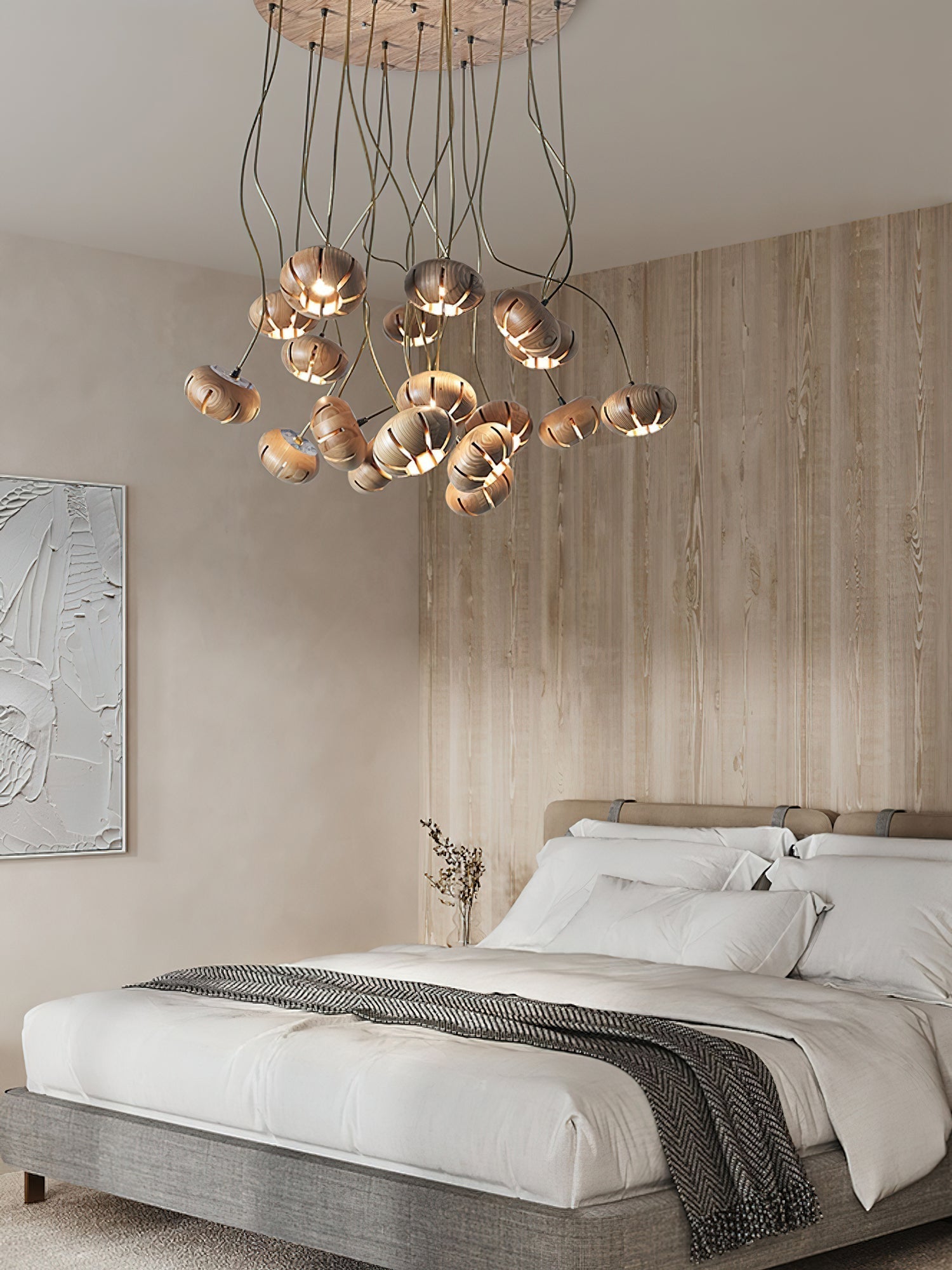 Zasorir Suspension Sculpturale en Marbre Cluster - Neutralighting