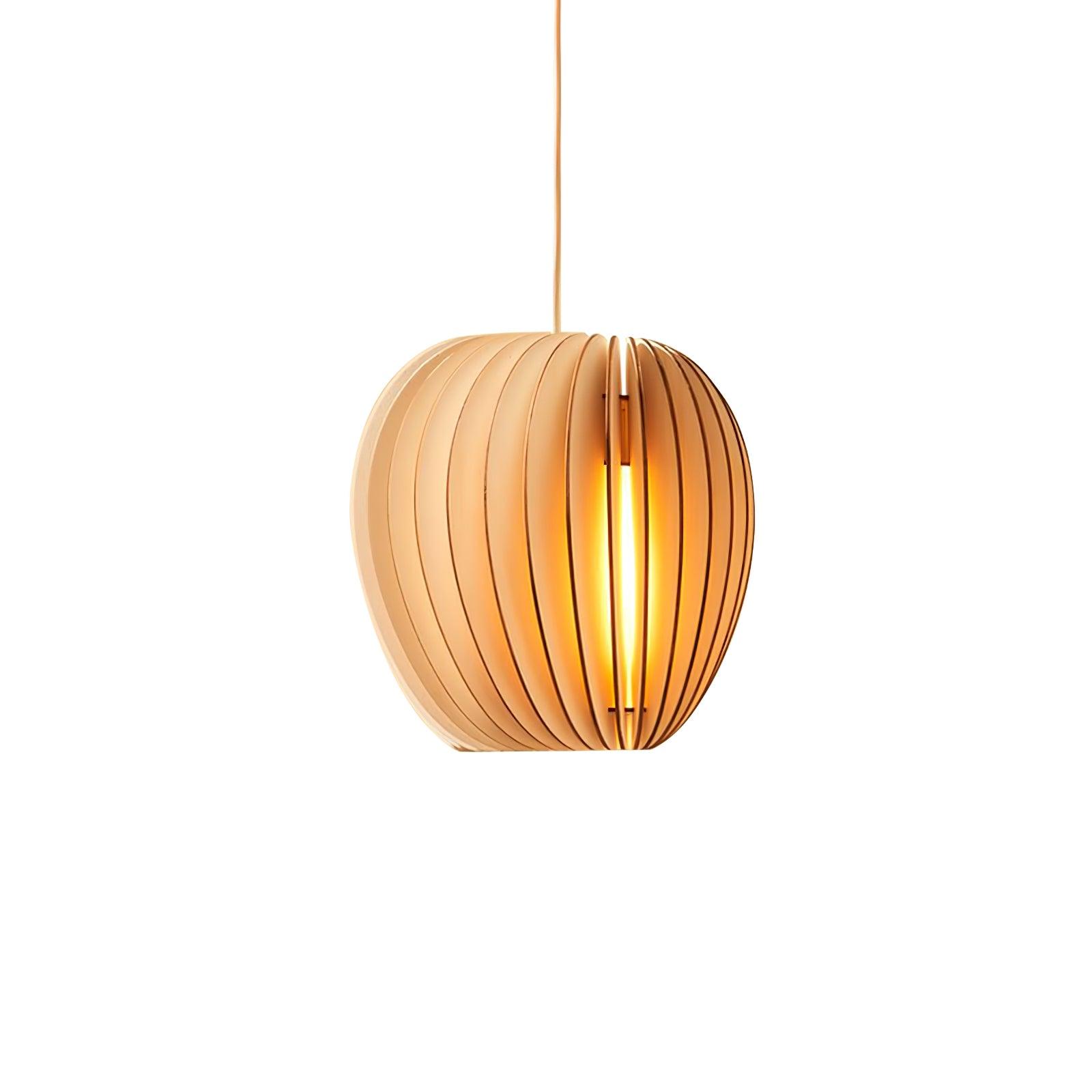 Vovene Élégance Unique Sphère Bois Suspension - Neutralighting